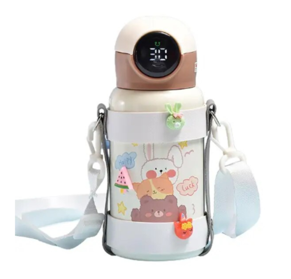 BOTELLA TERMICA 500 ML CON VISULIZACION DE TEMPERATURA DISEÑOS ANIMADOS - 1