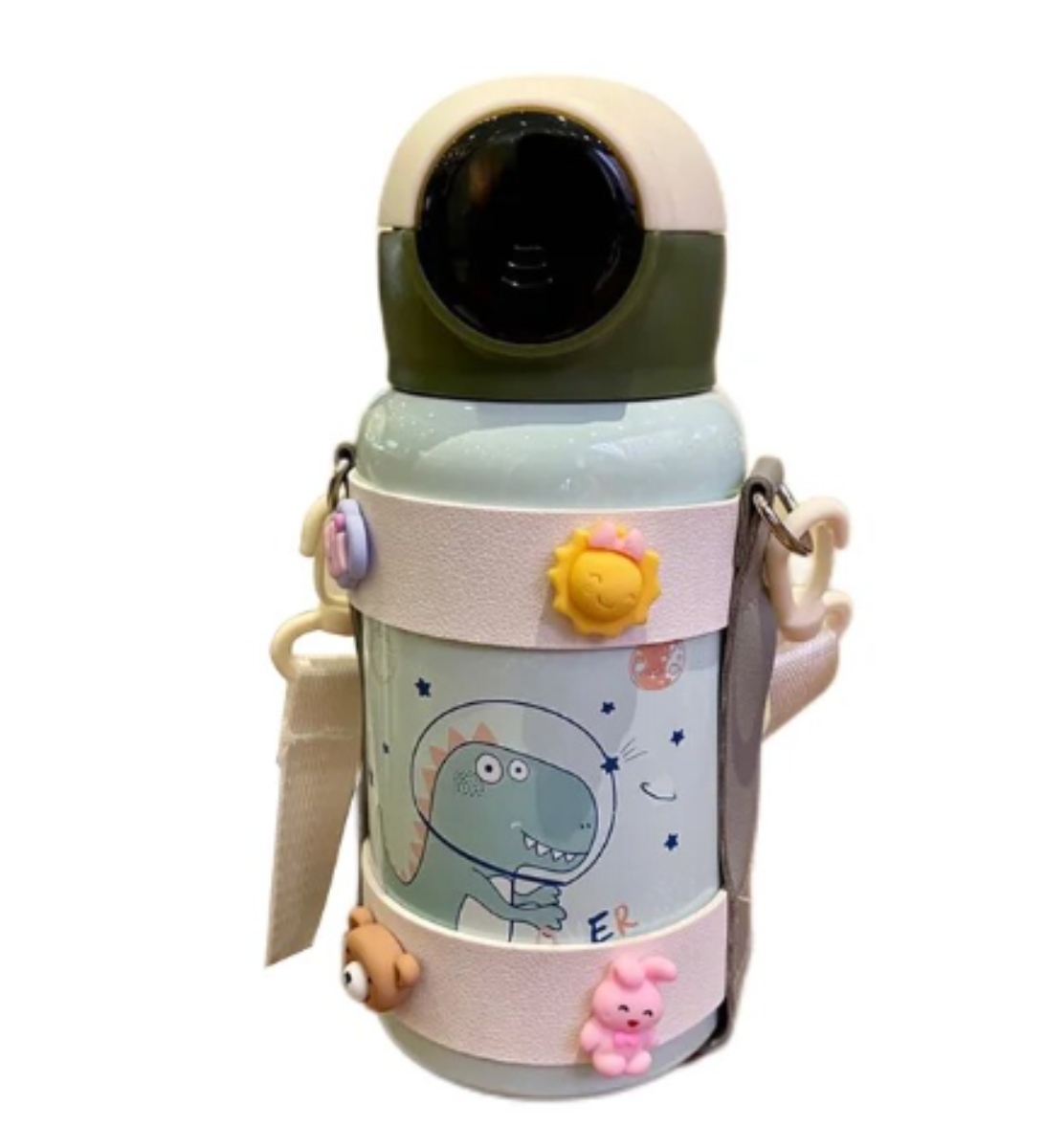 BOTELLA TERMICA 500 ML CON VISULIZACION DE TEMPERATURA DISEÑOS ANIMADOS - 1