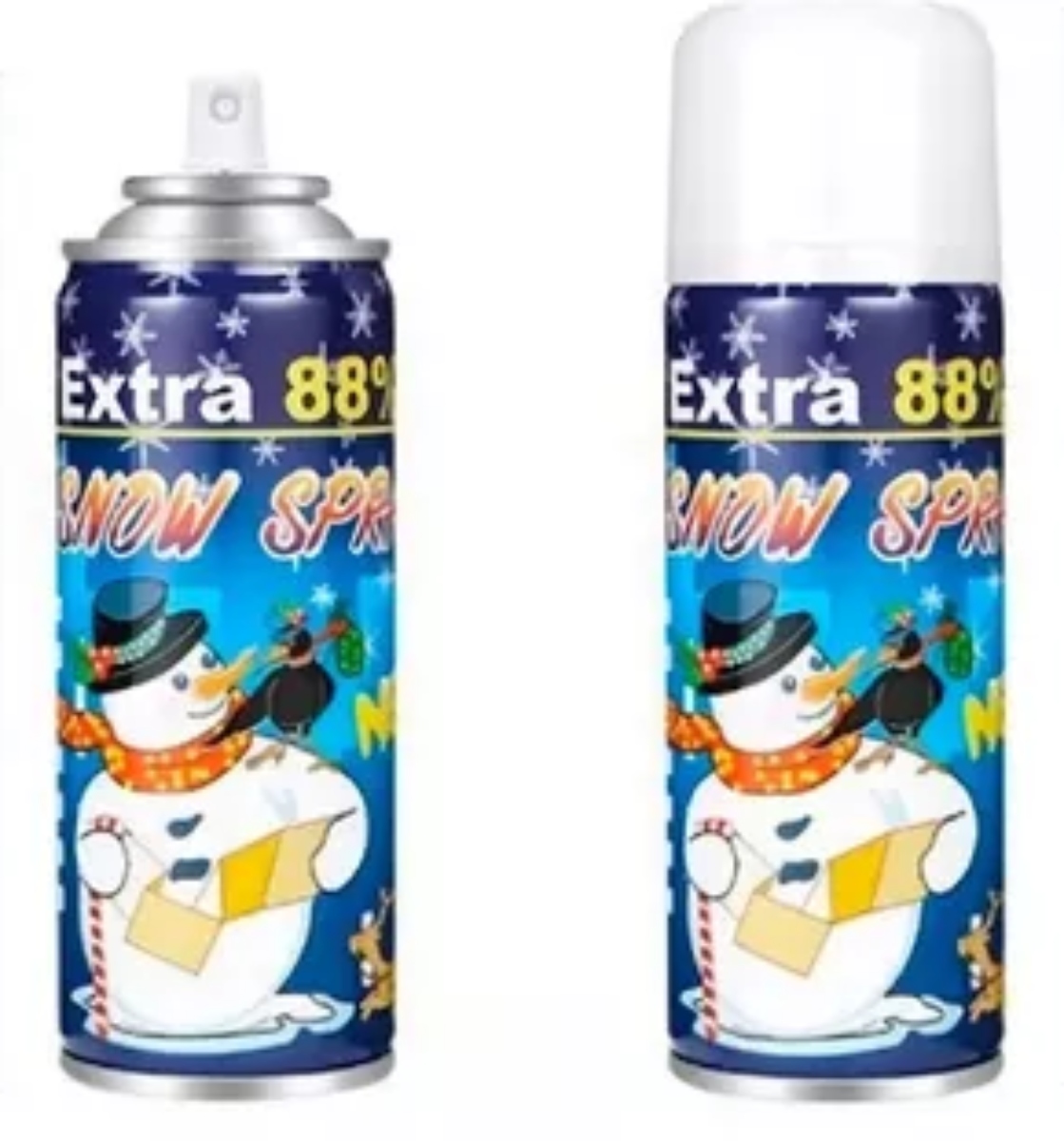 SET OEM 6 NIEVE ARTIFICIAL LANZA ESPUMA FIESTAS SPRAY - 2
