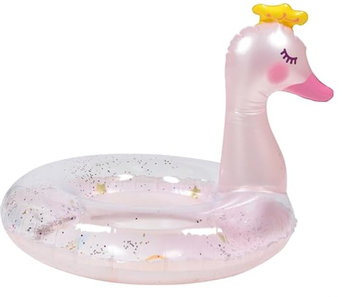 FLOTADOR OEM INFLABLE PARA PISCINA DE CISNE ANILLO DE NATACIÓN 90X70CM - 2