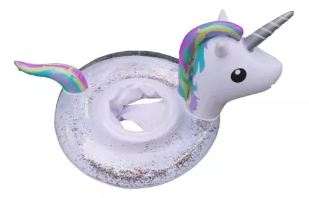 FLOTADOR OEM INFLABLE UNICORNIO ANILLO DE NATACIÓN 60X40CM - 1