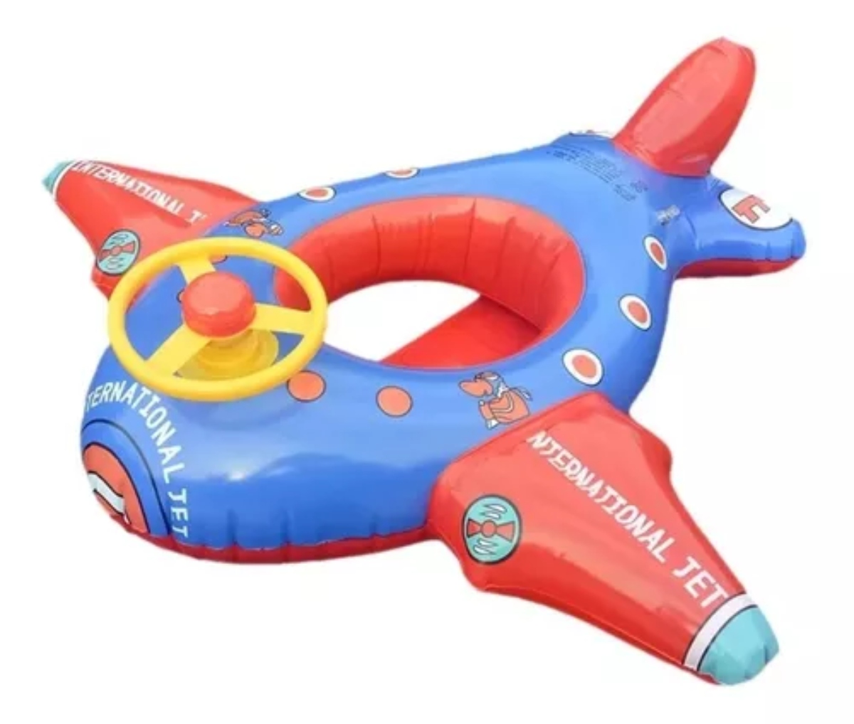 FLOTADOR OEM INFLABLE AVIÓN ANILLO DE NATACIÓN 100X100CM - 2