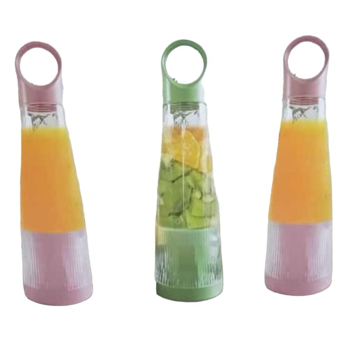 MINI JUGUERA BATIDORA TAMAÑO COMPACTO Y PORTÁTIL ROSADO - 2