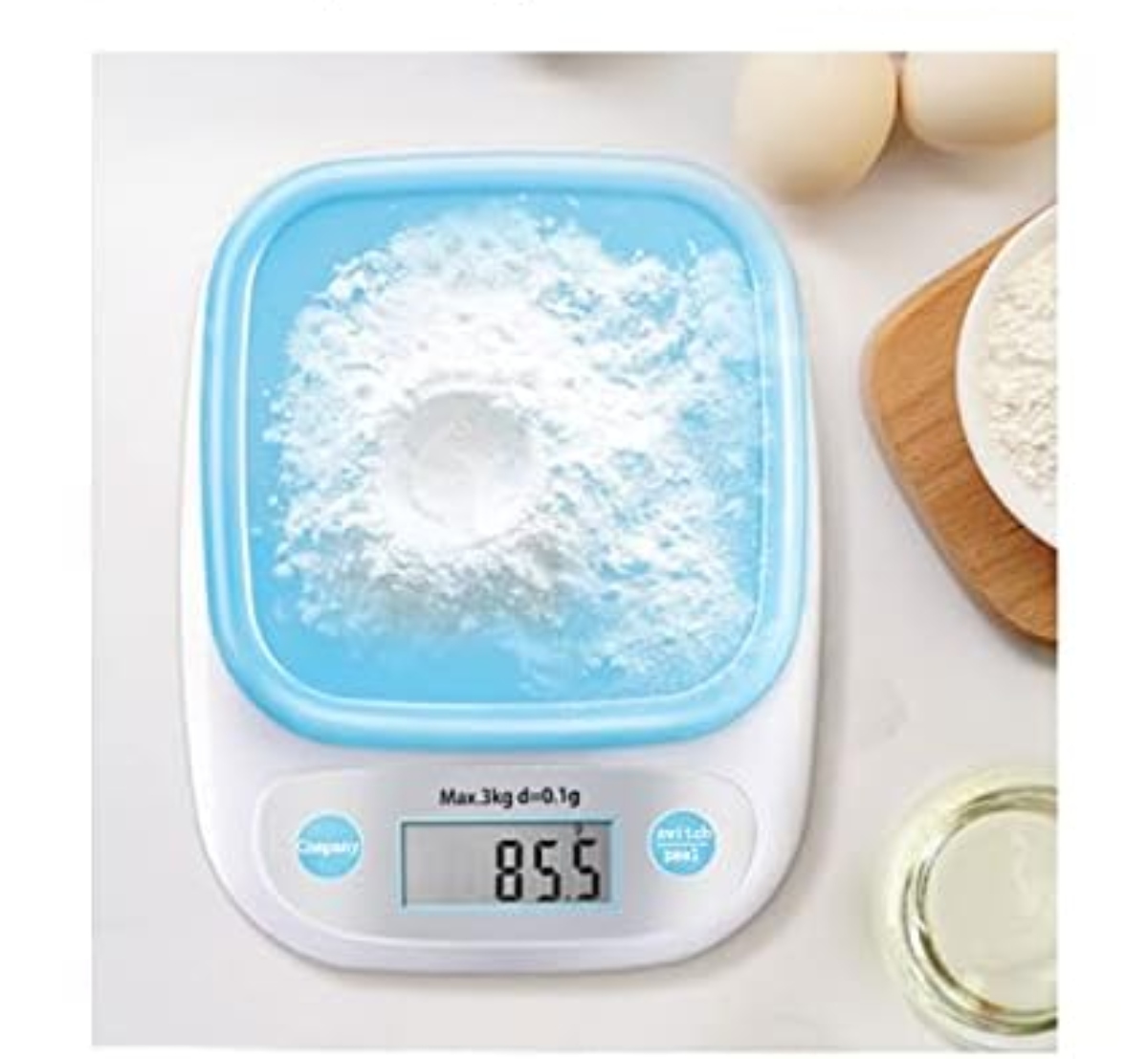 BALANZA BASCULA PESA DIGITAL PARA COCINA CON RECIPIENTE 5 KILOS - 2