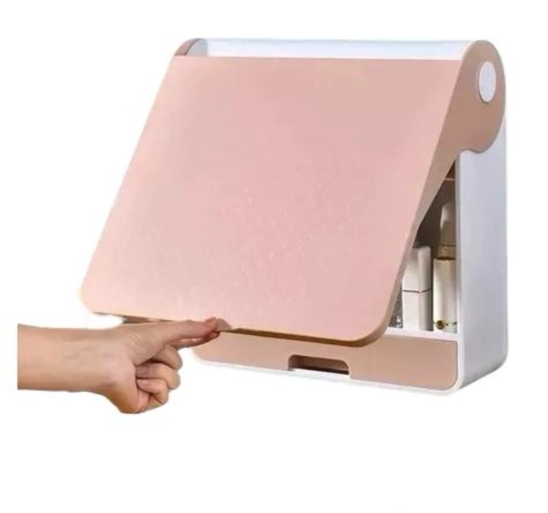 CAJA ORGANIZADOR DE COSMÉTICOS MAQUILLAJE CON ESPEJO - 2