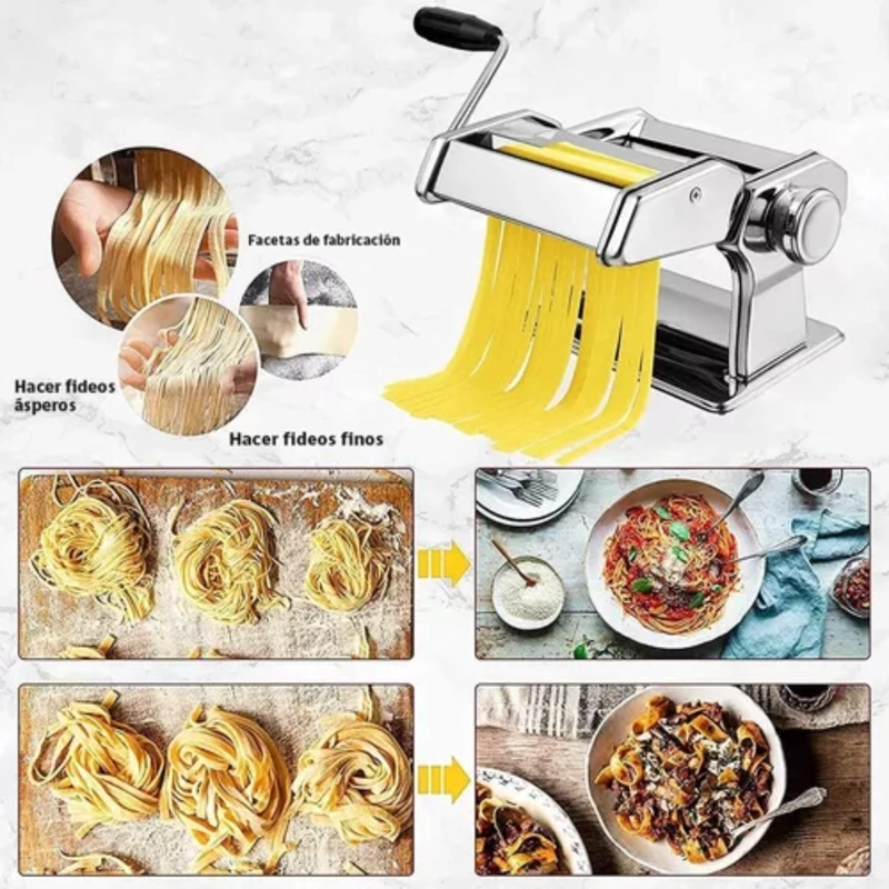 MÁQUINA PARA HACER PASTA 3 EN 1 ACERO INOXIDABLE - 2