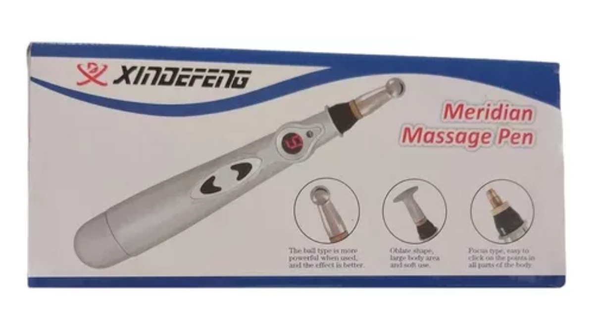 LÁPIZ MASAJEADOR ELECTRÓNICO ACUPUNTURA 2 PUNTAS PARA MASAJES - 4