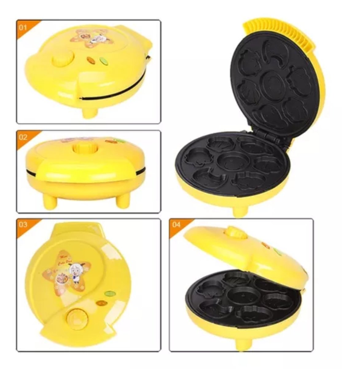 MINI MÁQUINA PANCAKES ELÉCTRICA ANTIADHERENTE 7 FIGURAS - 2