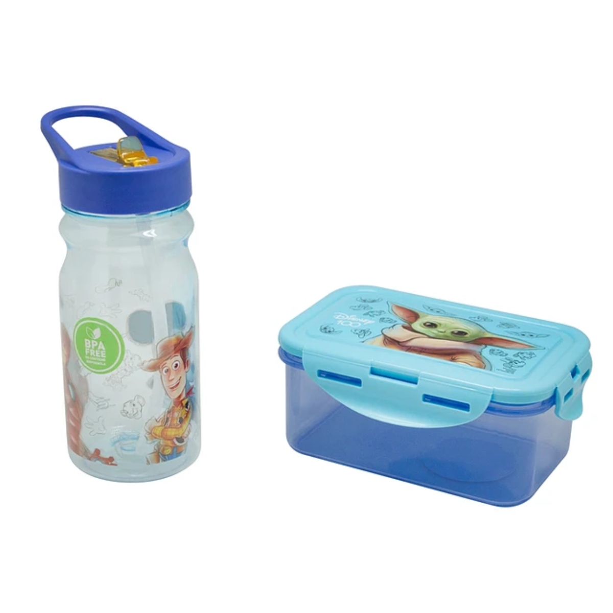 SET ESCOLAR BOTELLA Y HERMÉTICO CELESTE - 2