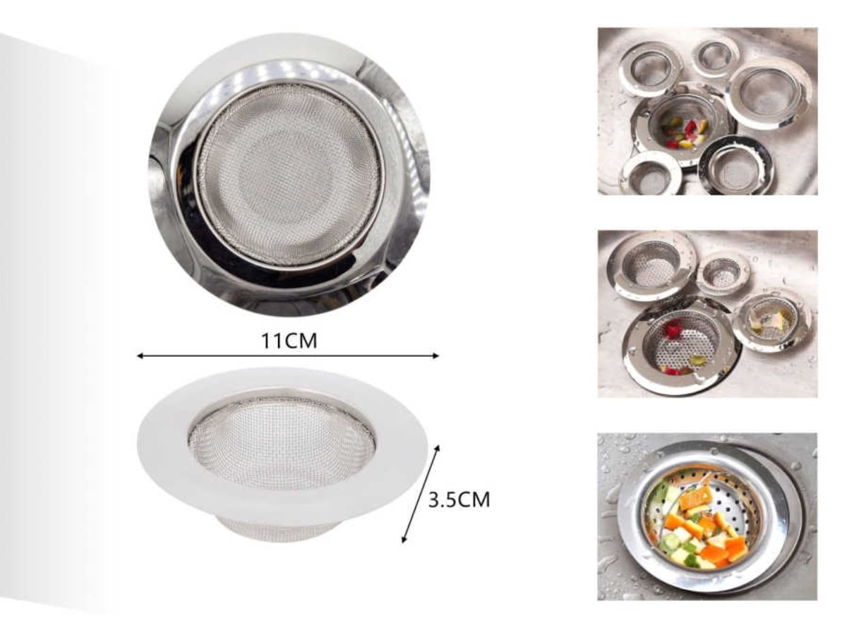 ACCESORIO GRIFERÍA OEM REJILLA FILTRO FREGADERO ACERO INOXIDABLE 11 CM - 2