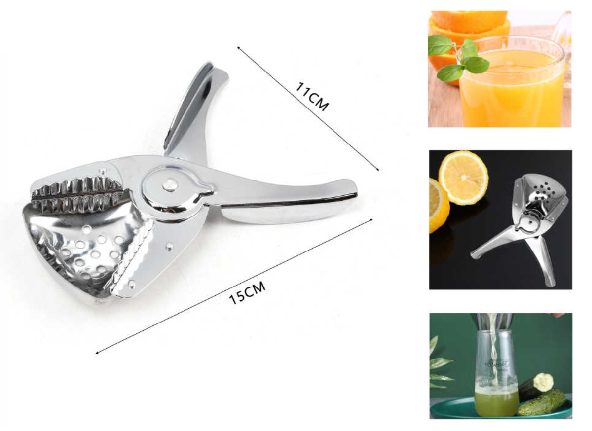 EXPRIMIDOR MANUAL LIMÓN ACERO INOXIDABLE PRENSA COCINA - 2