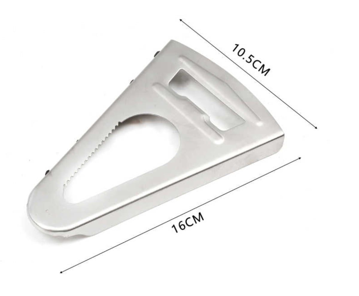 DESTAPADOR ABRELATAS DE ACERO INOXIDABLE 2 EN 1 - 2
