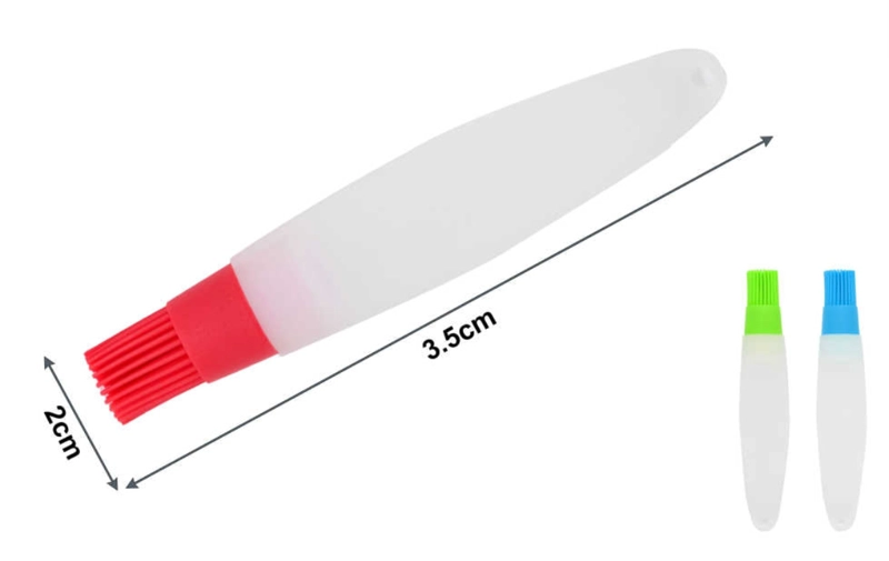 CEPILLO ENGRASADOR DE SILICONA PARA COCINAR CON DEPÓSITO 19CM - 2