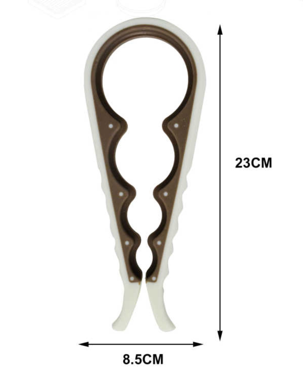 ABRIDOR DESTAPADOR DE BOTELLAS Y POTES 4 BOCAS 23CM - 2