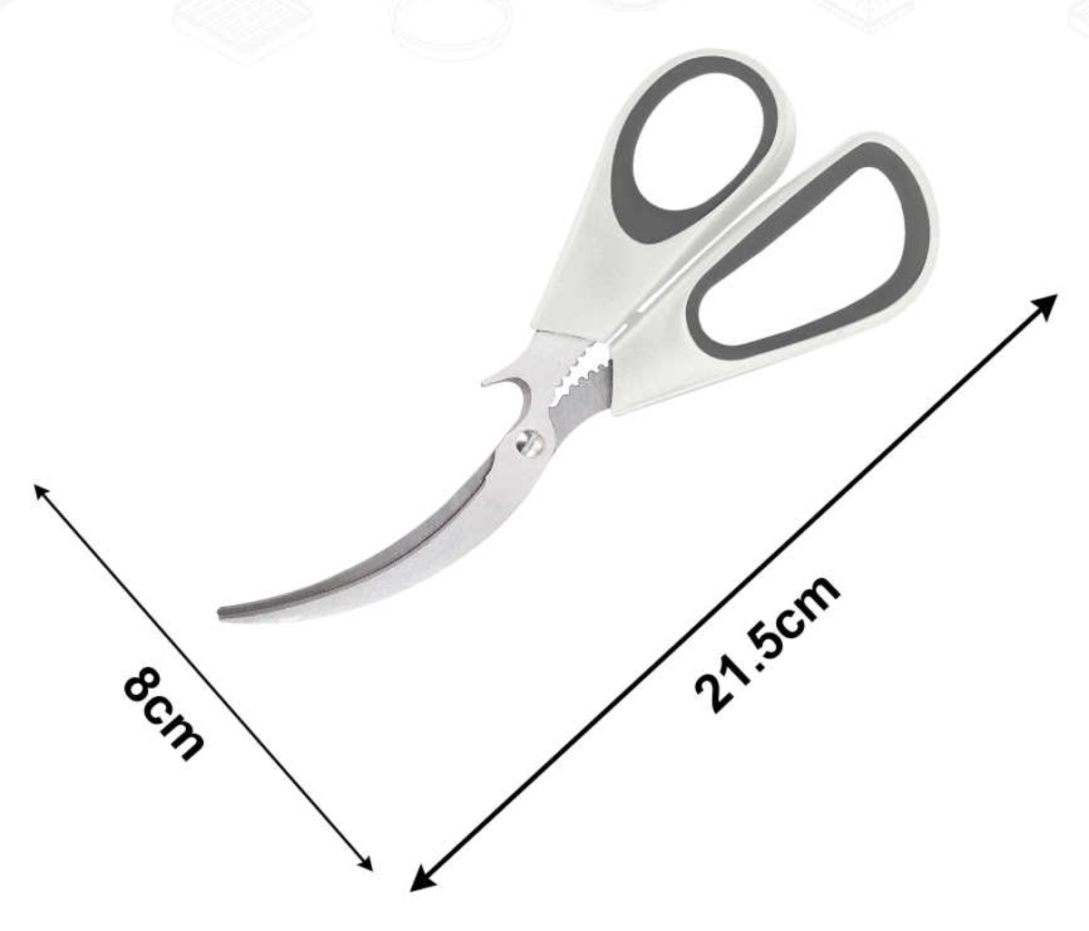 TIJERAS DE COCINA MULTIUSOS AFILADAS PELADOR DE CAMARONES Y MARISCOS - 2