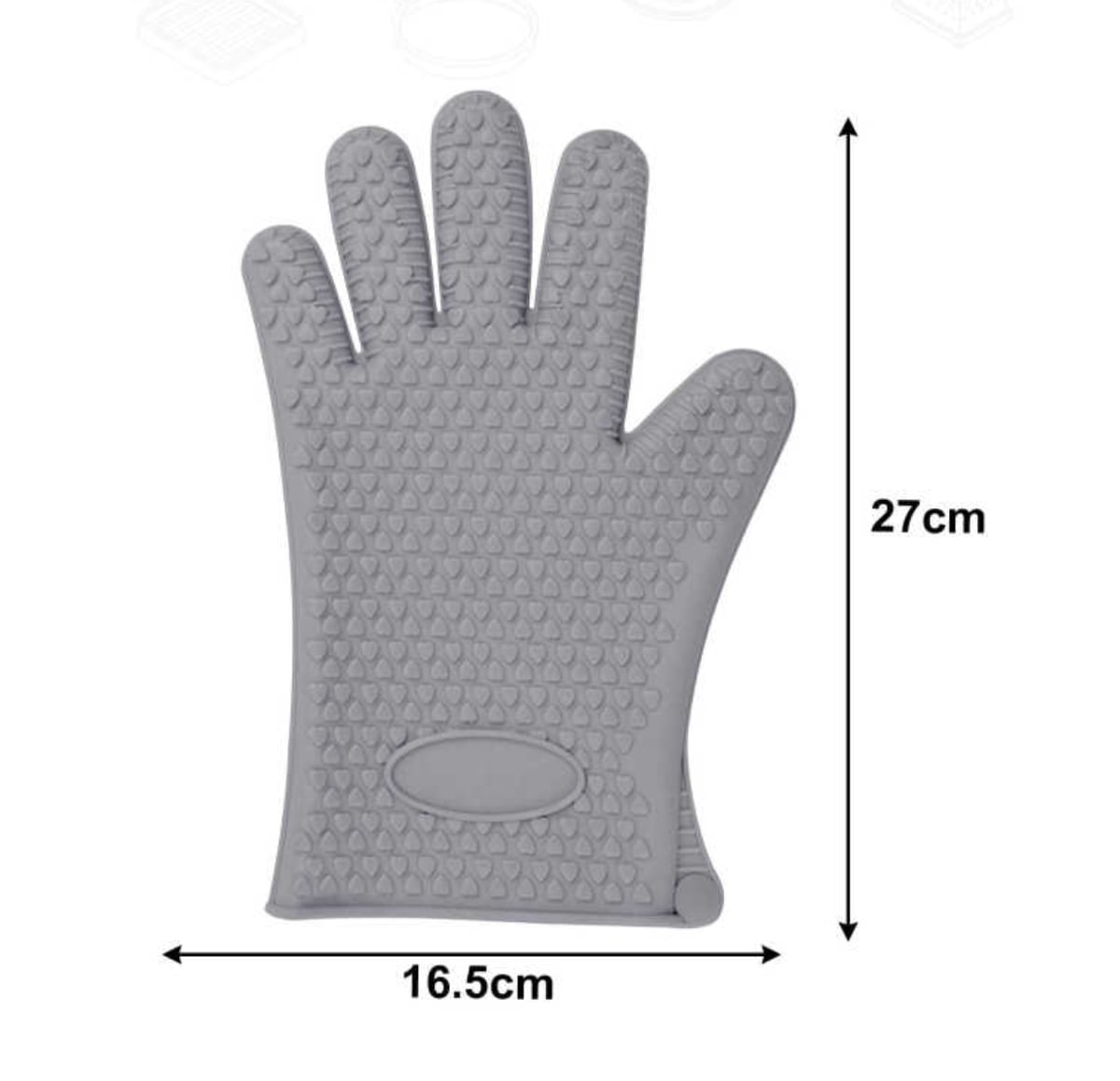 GUANTES DE COCINA SILICON TEXTURIZADOS ANTIDESLIZANTES RESISTENTES AL CALOR - 2