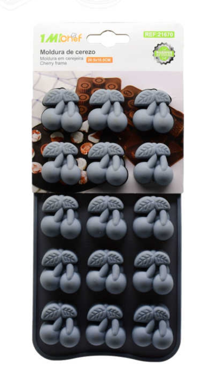 SET 2 MOLDE DE SILICONA CEREZO 15 CAVIDADES