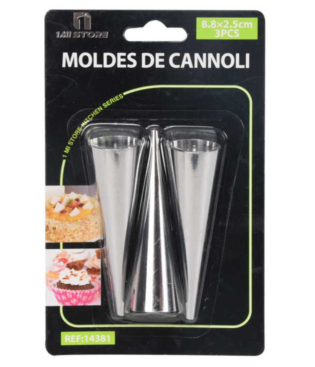 SET DE 06 MOLDES CAÑAS PARA HACER CANOLI - 1