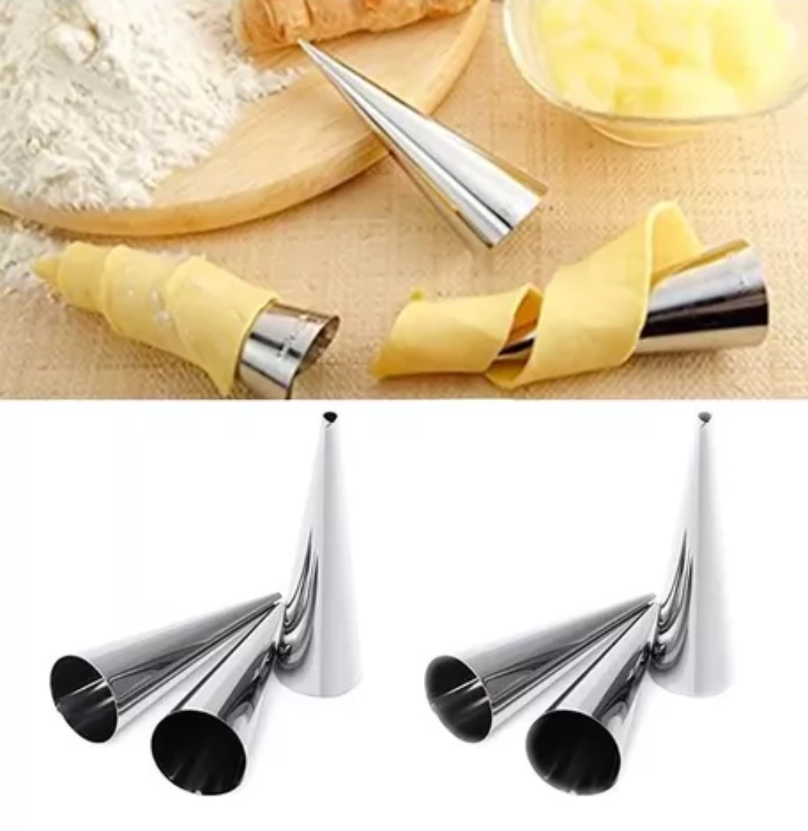 SET DE 06 MOLDES CAÑAS PARA HACER CANOLI - 3