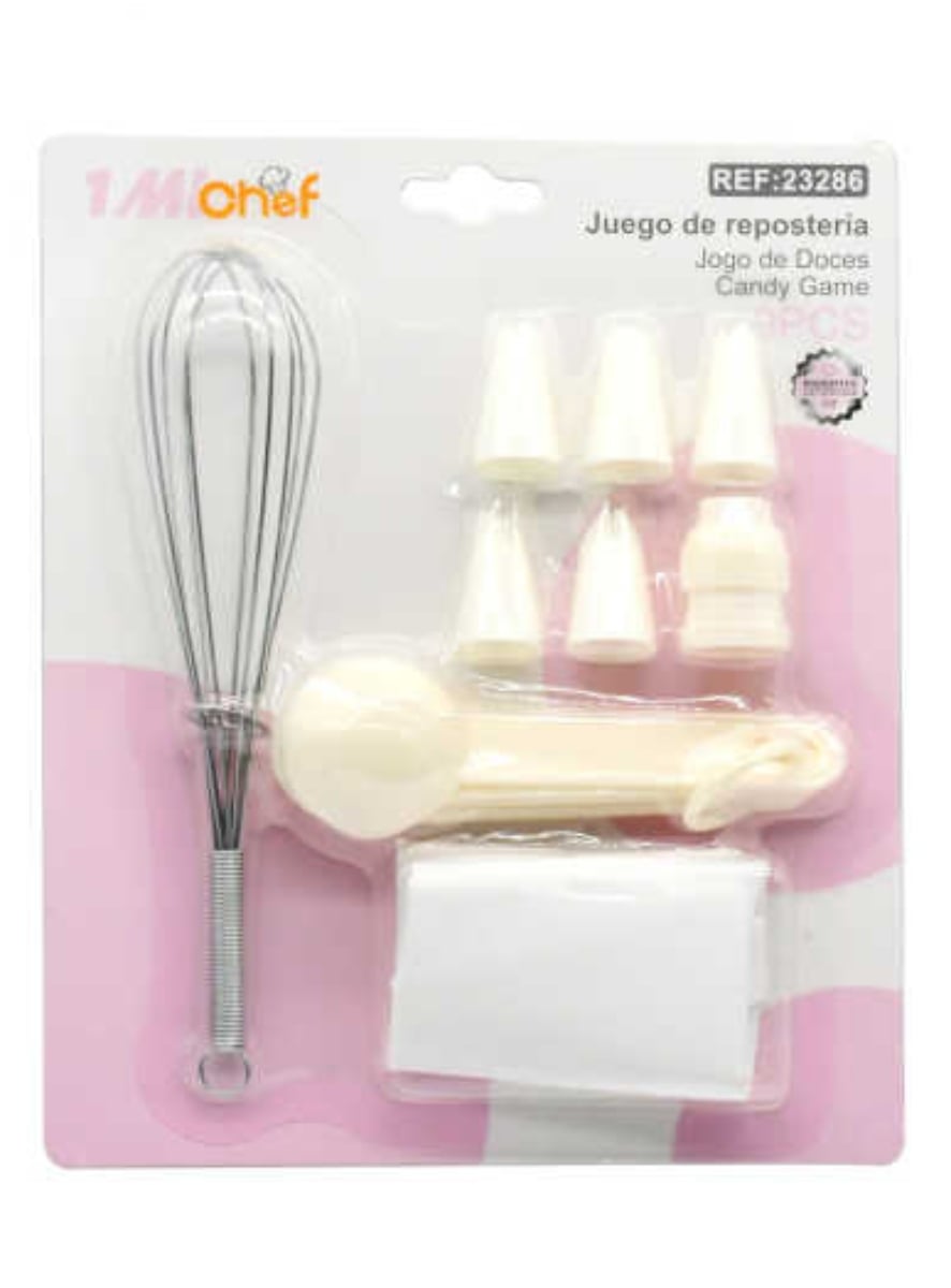 JUEGO UTENSILIOS DE REPOSTERÍA 9 PIEZAS - 1