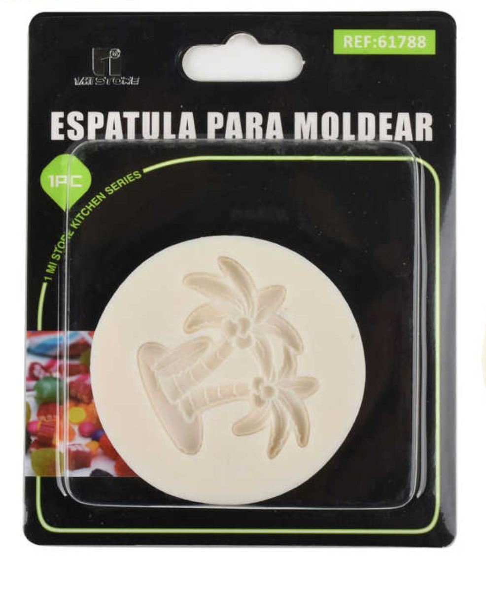 MOLDE SILICONA PARA MOLDEAR MODELO PALMERAS - 1