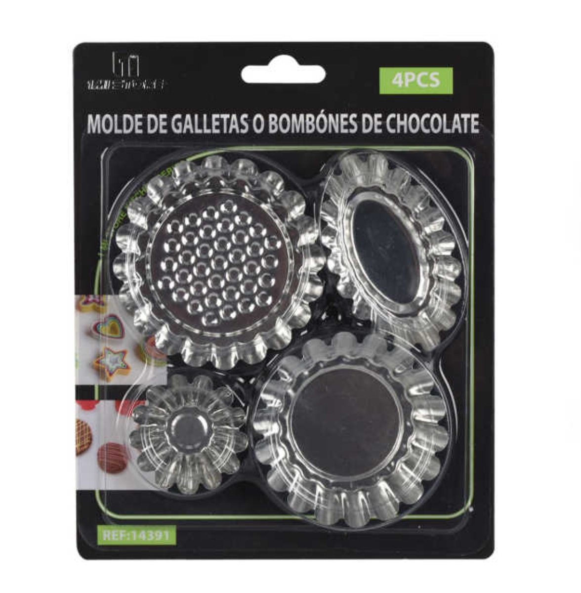 JUEGO DE 8 MOLDES PARA TARTAS METÁLICO - 1