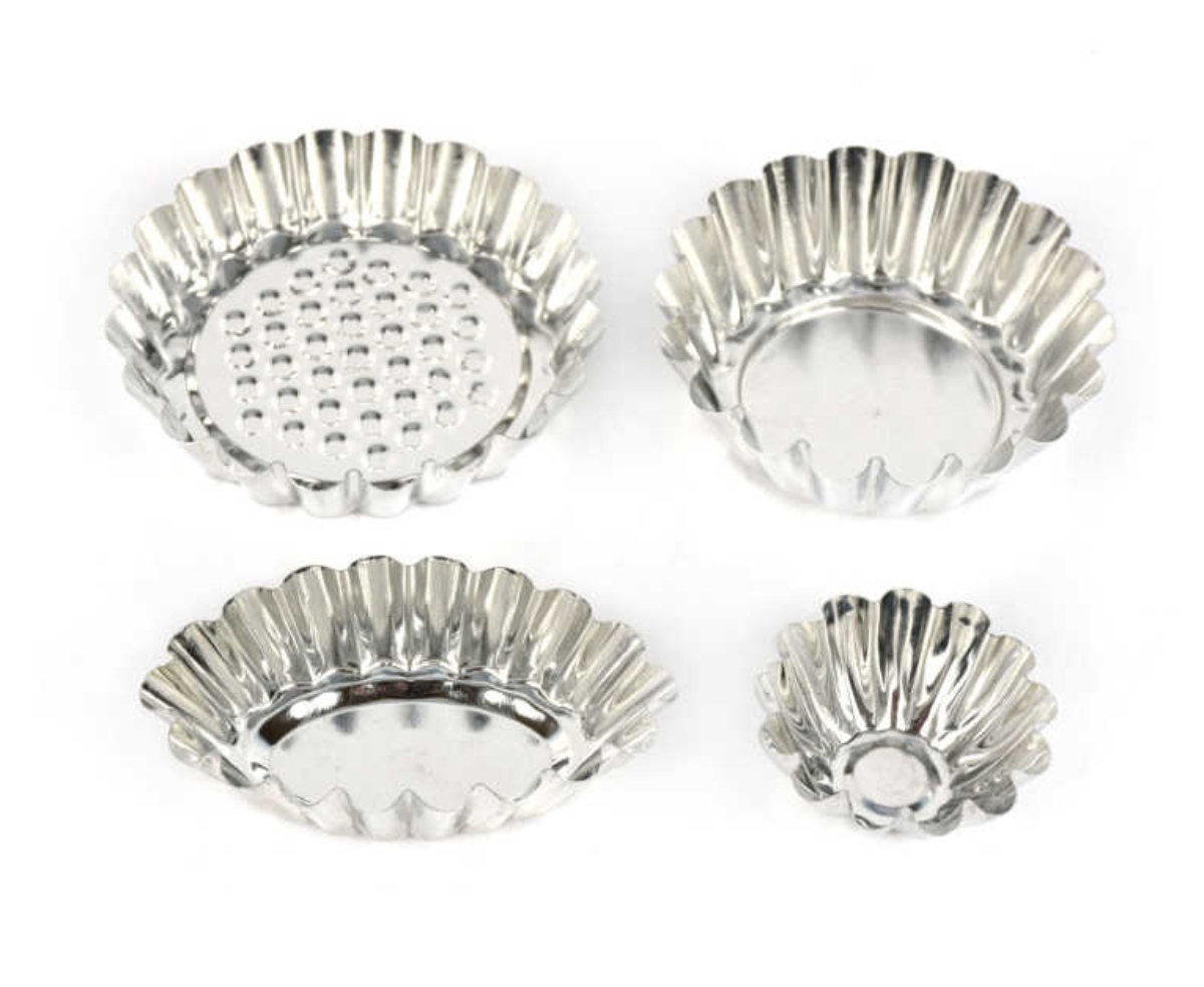 JUEGO DE 8 MOLDES PARA TARTAS METÁLICO - 2