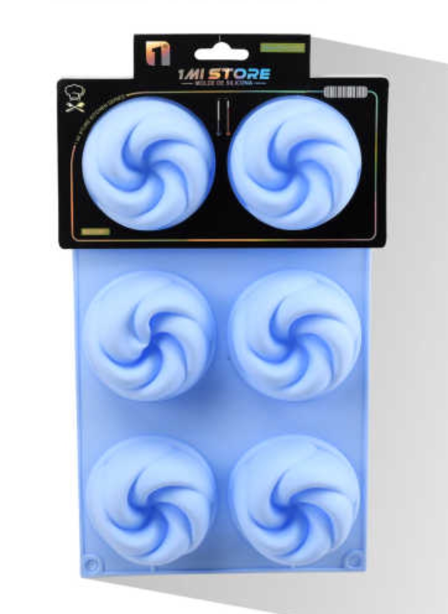 MOLDE DE SILICONA 6 CAVIDADES DISENO