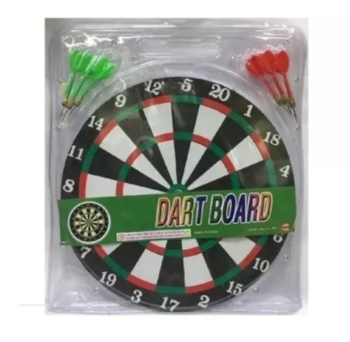 SET TIRO AL BLANCO TABLERO REVERSIBLE 40 CM 6 DARDOS FULL - 1