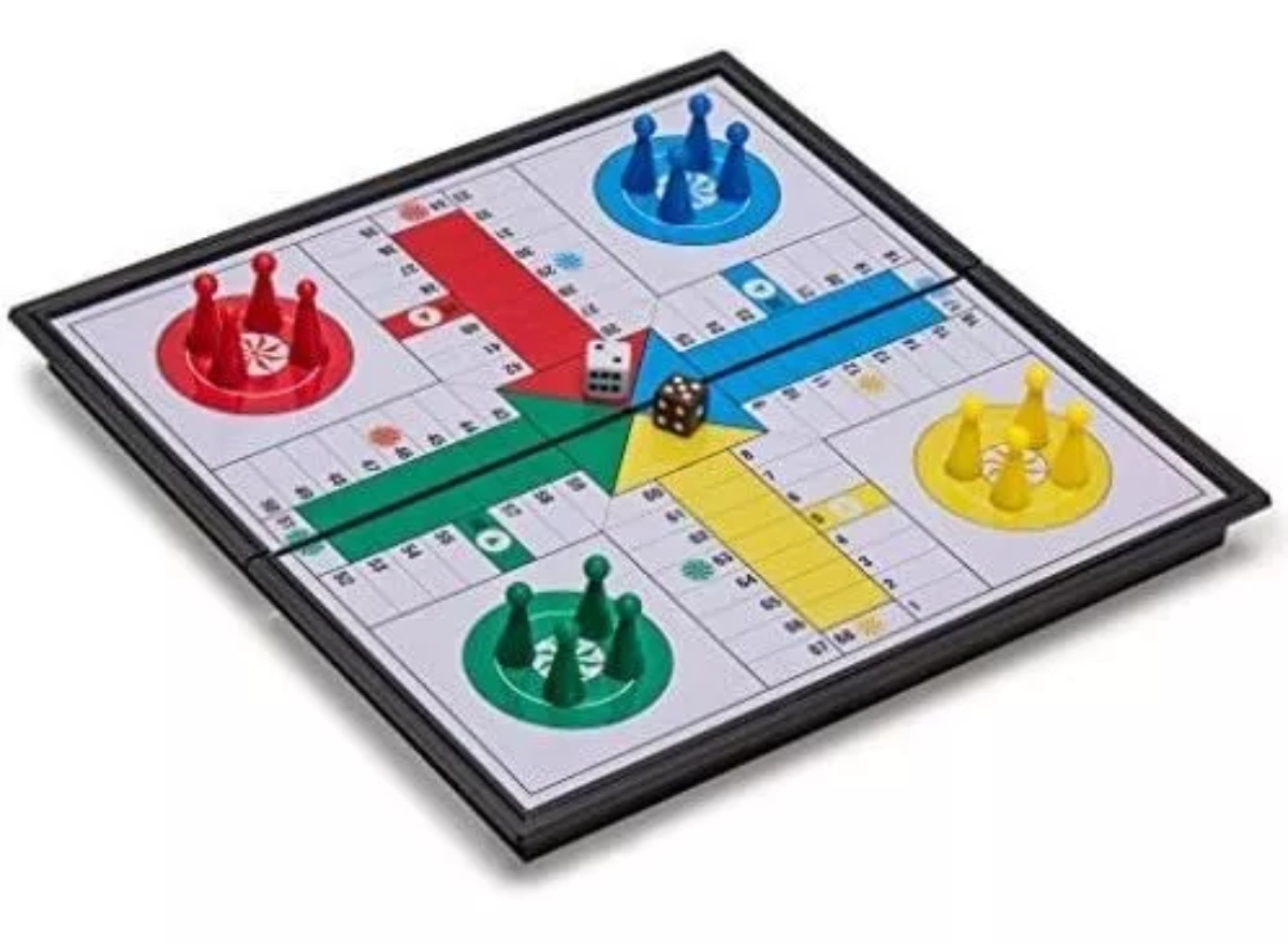 JUEGO DE MESA LUDO TABLERO PLEGABLE DIDÁCTICO - 1