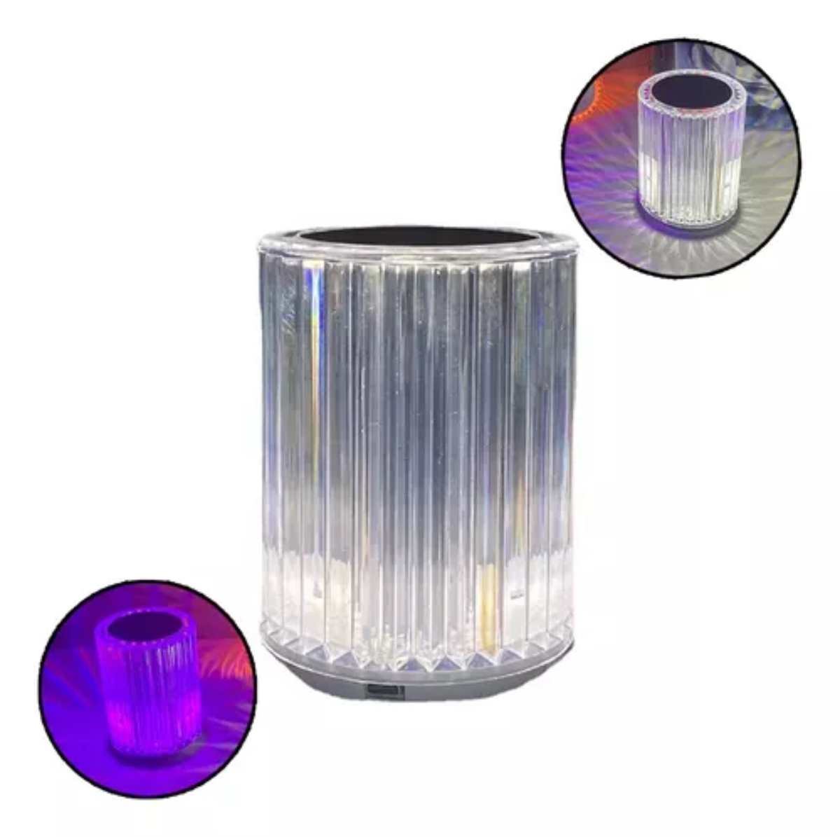 LÁMPARA OEM MESA CRISTAL LUZ LED USB - 2