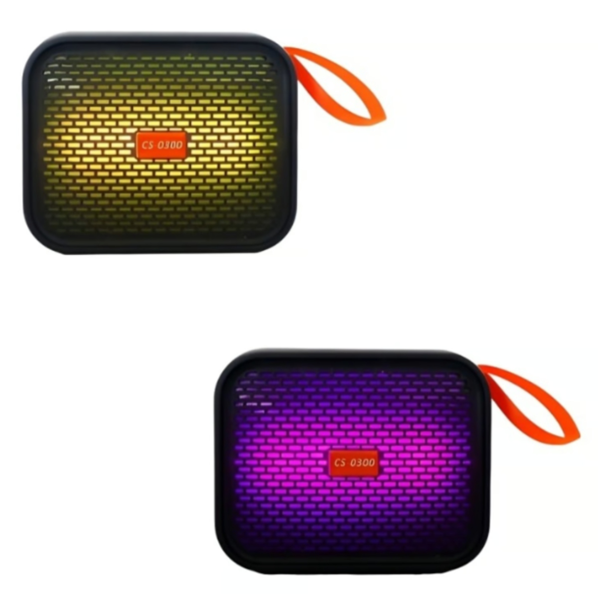 PARLANTE RECARGABLE BLUETOOTH CS-0300 CON LUZ USB TF - 2