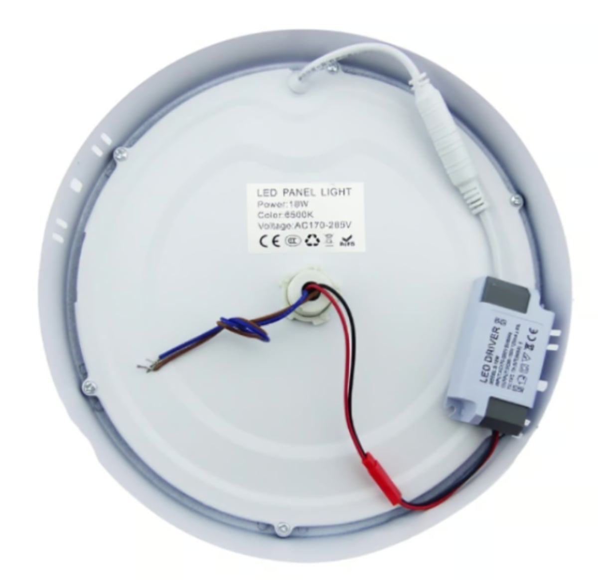 FOCO LED PANEL 18 WATT C/SENSOR REDONDO SOBREPUESTO LUZ FRIA - 3