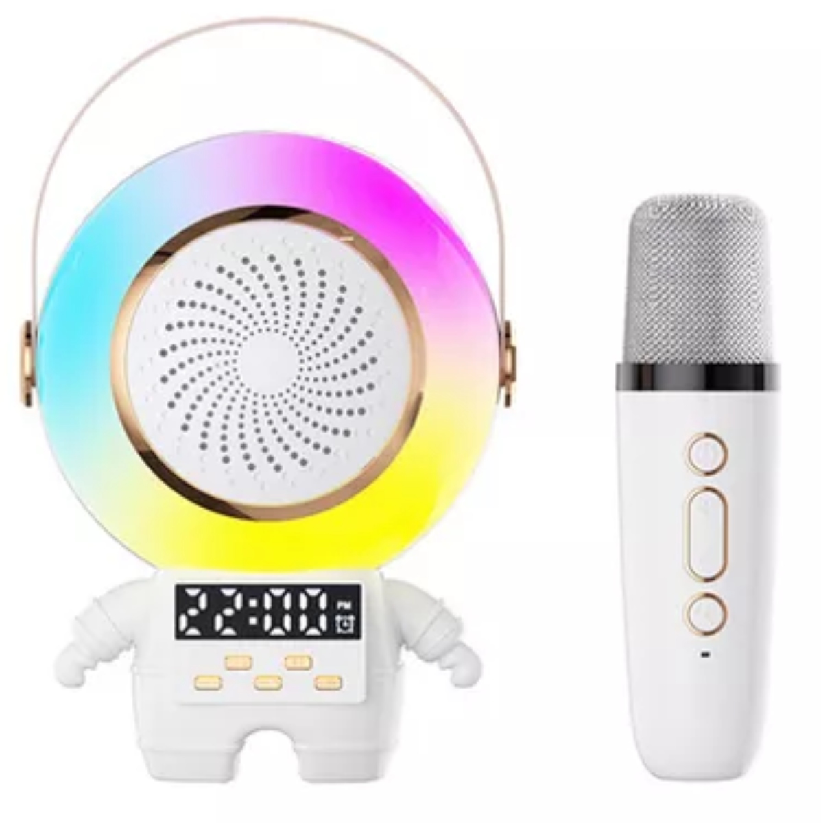 PARLANTE ALTAVOZ EN FORMA DE ASTRONAUTA CON MICRÓFONO - 1