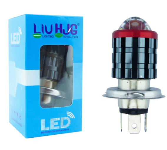 AMPOLLETA MOTO H-4 LED OJO DE ÁNGEL LIUHJG 20W DÚO COLOR - 1