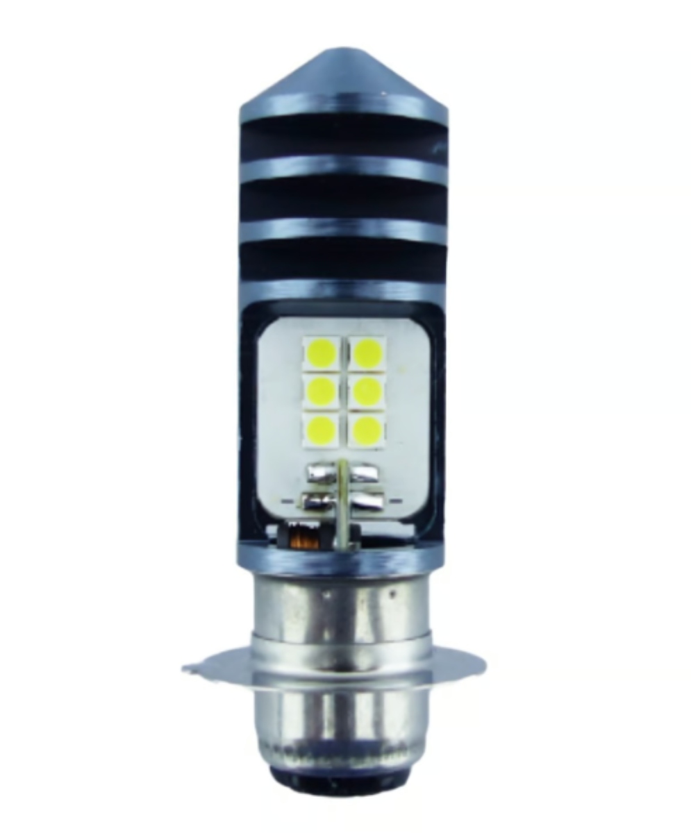 AMPOLLETA PARA MOTO 12 LED HJG P15D LUZ BLANCA 12/24V - 2