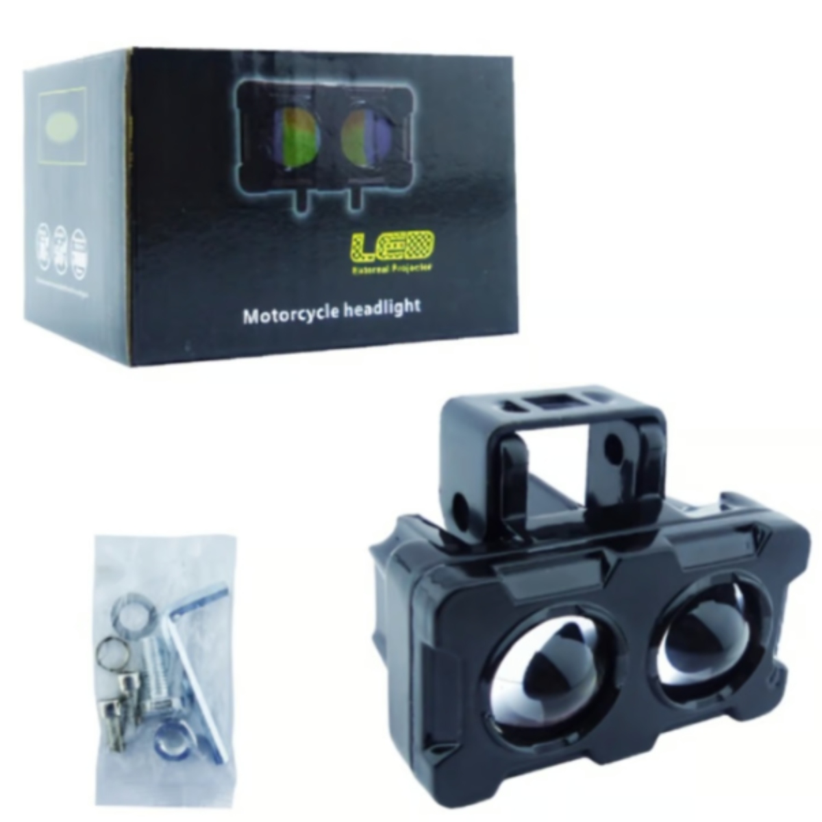 NEBLINERO LED MOTO MINI 2 LED CUADRADO 40W DUO - 1