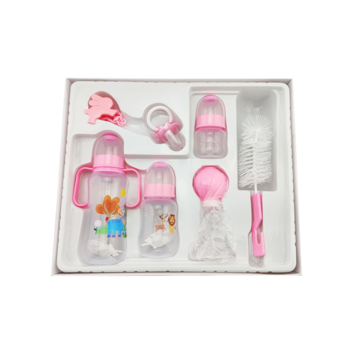 SET BIBERON PARA BEBE HONEY BABY ROSADO - 2