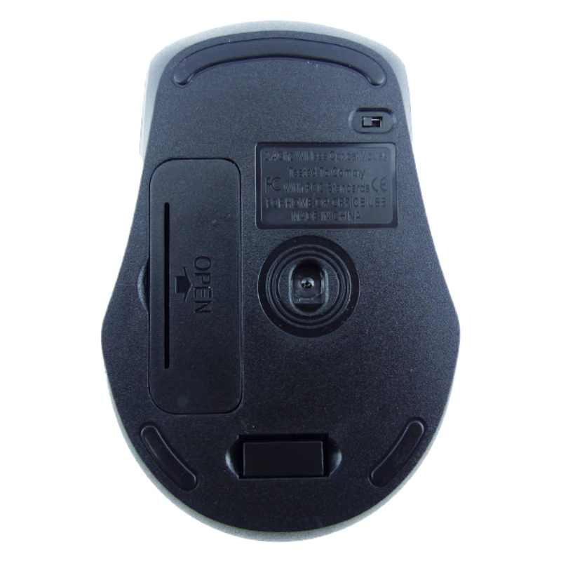 MOUSE INALÁMBRICO 1600 DPI ALCANCE HASTA 20 MTS A 2.4 GHZ A PILA - 3