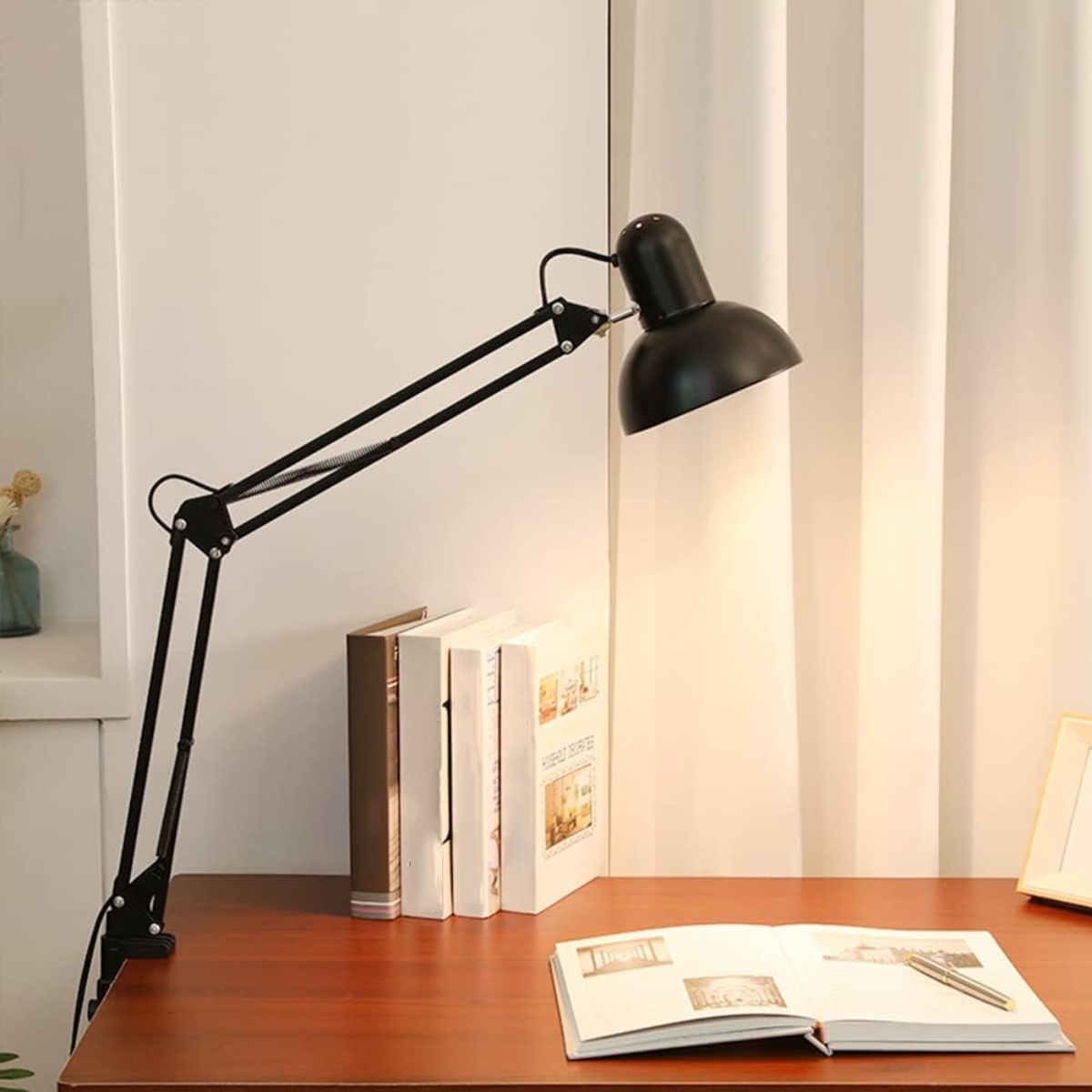LÁMPARA OEM ESCRITORIO BRAZO LARGO Y CABEZAL AJUSTABLE PLEGABLE - 2