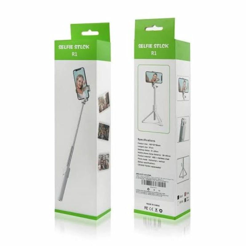 PALO DE SELFIE CON TRÍPODE CELULAR BLUETOOTH STICK R1 - 1