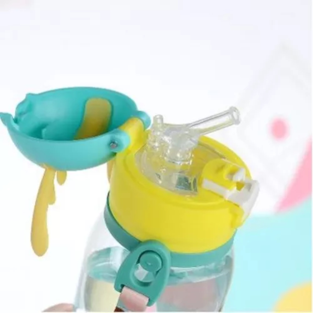 BOTELLA VASO AGUA INFANTIL PARA NIÑOS CON CORREA - 2