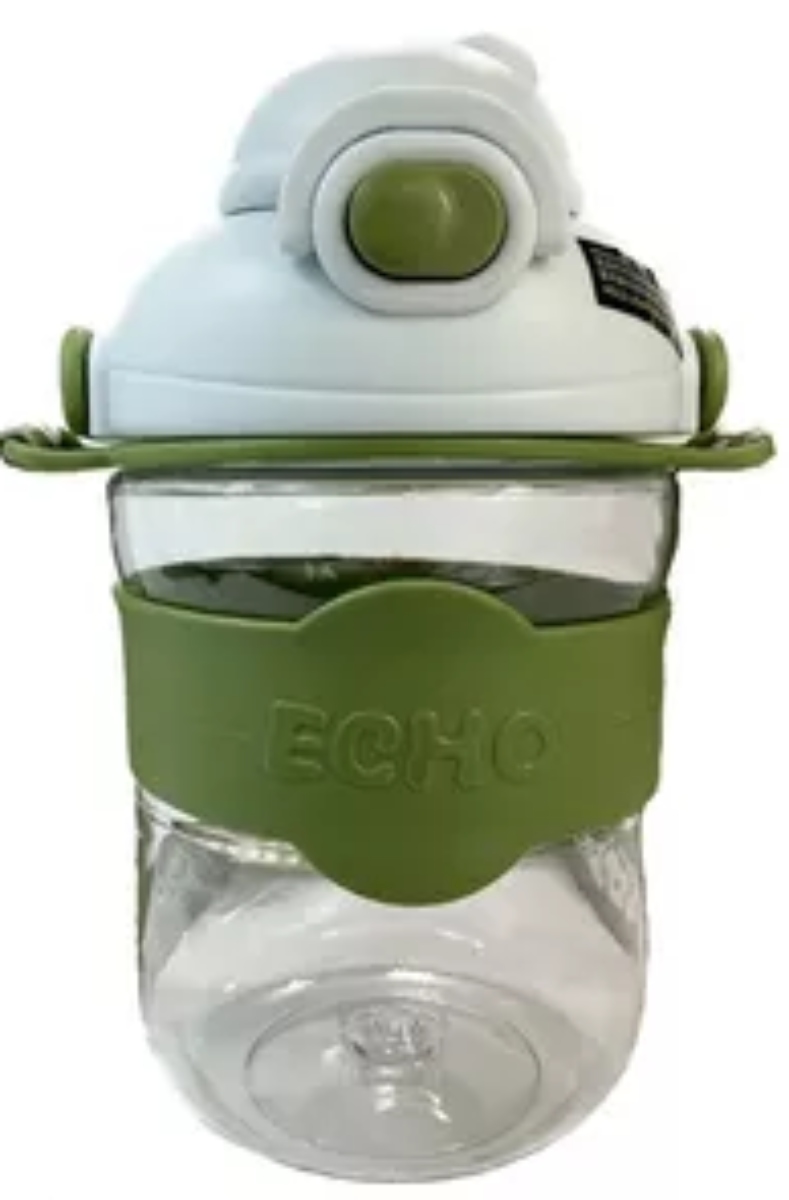 BOTELLA DE AGUA CANTIMPLORA CON CORREA VASO PORTÁTIL - 1