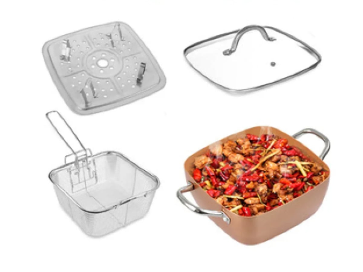 JUEGO DE SARTEN ANTIADHERENTE 9 PIEZAS Y UTENSILIOS DE COCINA - 3