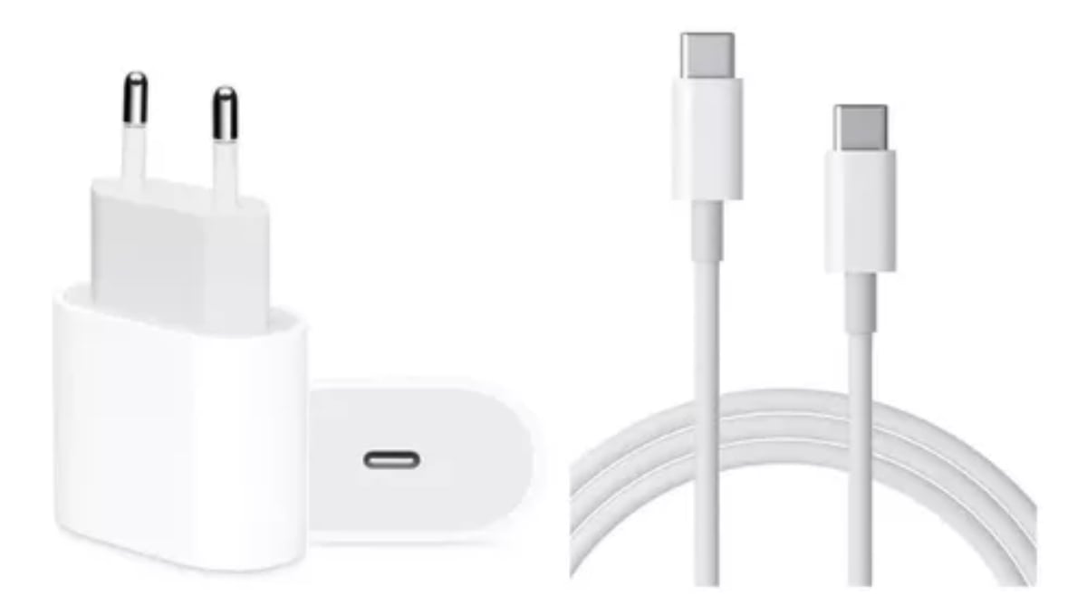 CARGADOR Y CABLE PARA CELULAR USB-C CARGA 2.0 TIPO-C - 2