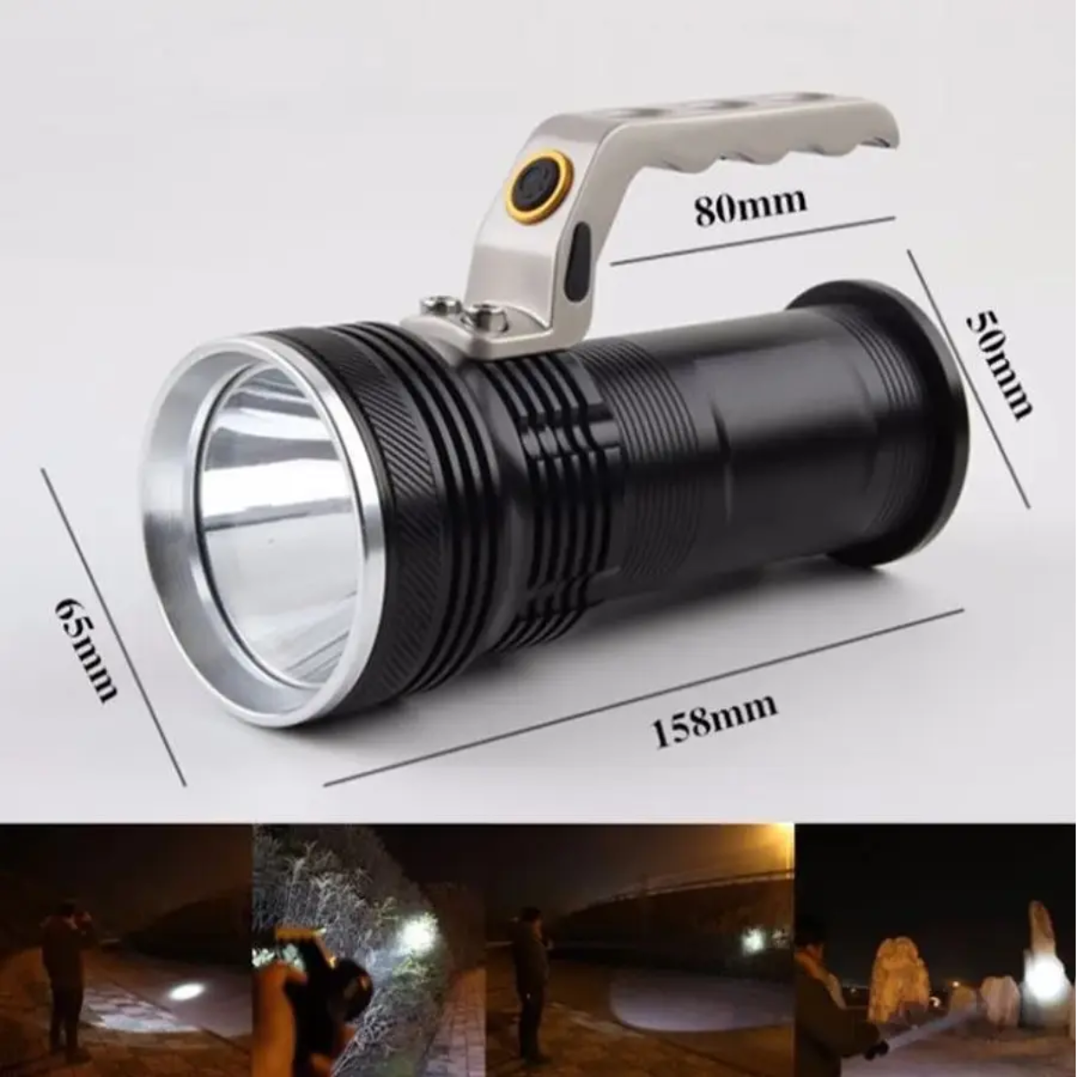 LINTERNA LED TÁCTICA RECARGABLE LARGA DISTANCIA - 2