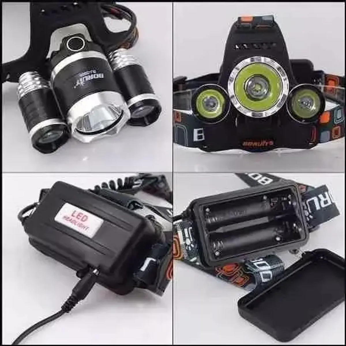 LINTERNA FRONTAL 800 LUMENES LED MINERO - 2
