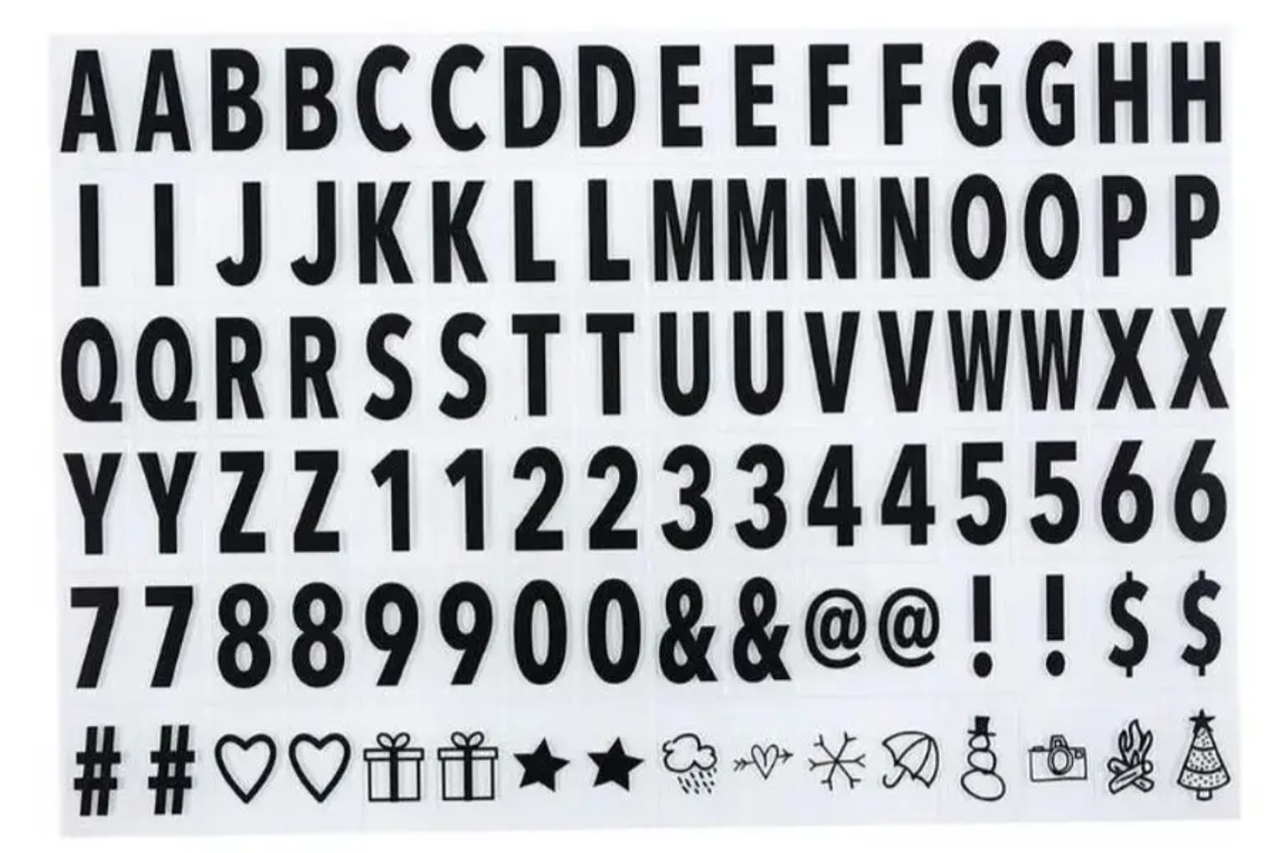 CAJA DE LUZ LED A4 PIZARRA CON LETRAS Y EMOJIS CARTEL - 3