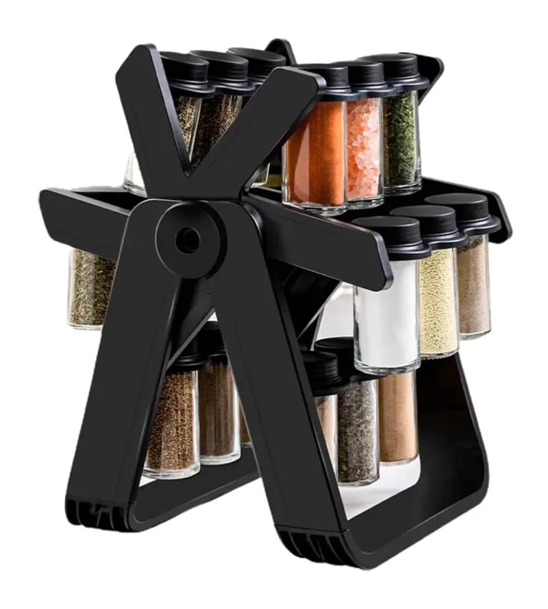 ORGANIZADOR ESPECIERO GIRATORIO PORTA FRASCOS COCINA VIDRIO - 1