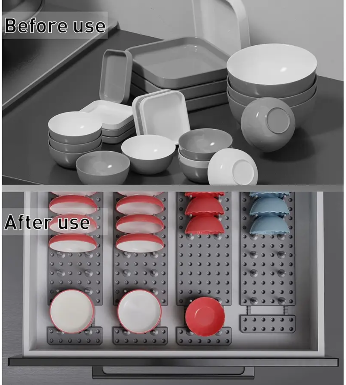 ORGANIZADOR ESTANTE AJUSTABLE DRENAJE COCINA TIPO DE CAJÓN - 4
